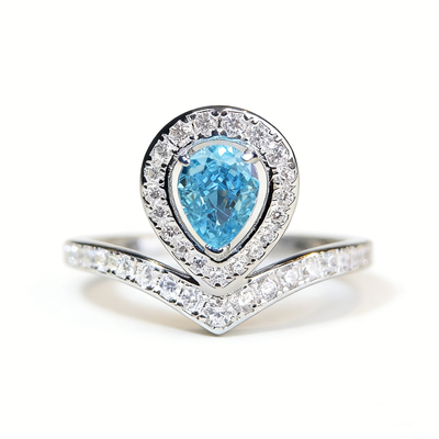 Teardrop Crown Ring