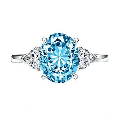 Oval Three-Stone Ring